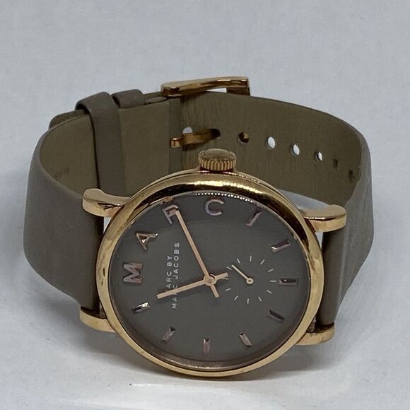 Marc Jacobs MBM1266 Women's Gray Leather Analog Dial Quartz Genuine Watch XX959 - Picture 7 of 12